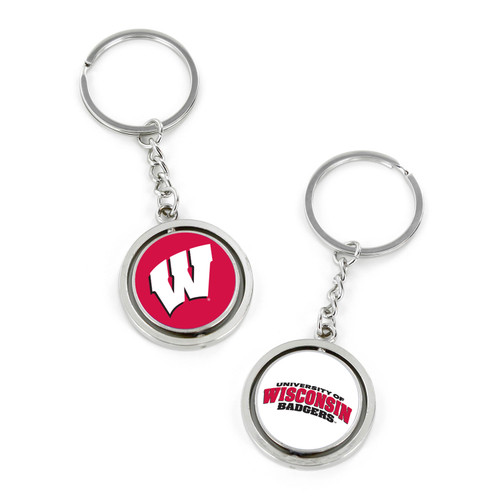 WISCONSIN SPINNING KEYCHAIN