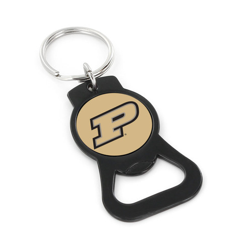 PURDUE (BLACK) BOTTLE OPENER KEYCHAIN