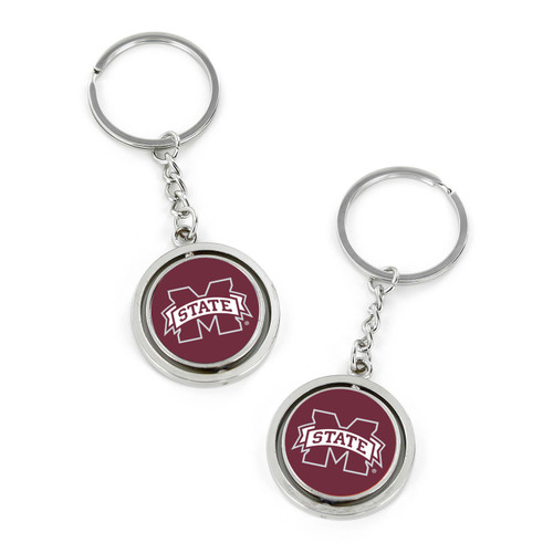 MISSISSIPPI STATE SPINNING KEYCHAIN (DNO-OL)