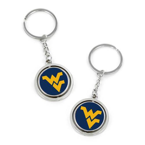 WEST VIRGINIA SPINNING KEYCHAIN