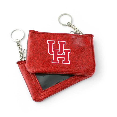 HOUSTON (RED) SPARKLE COIN PURSE (OC)