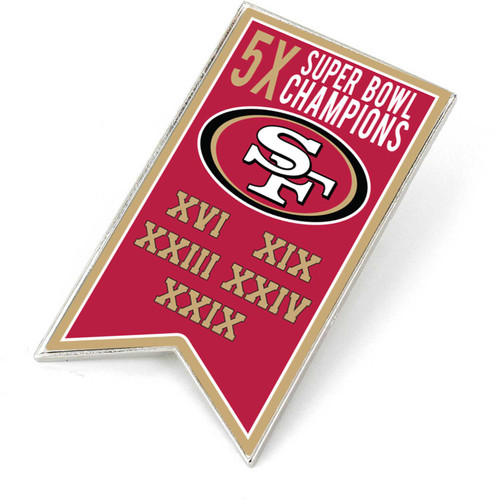 49ERS CHAMPIONSHIP BANNER PIN (SP)