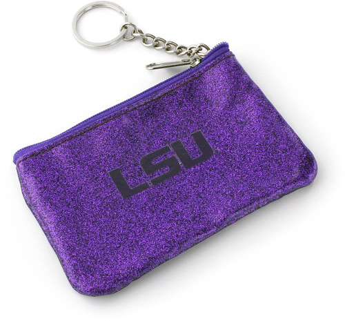 LSU (SILVER) SPARKLE COIN PURSE (OC)