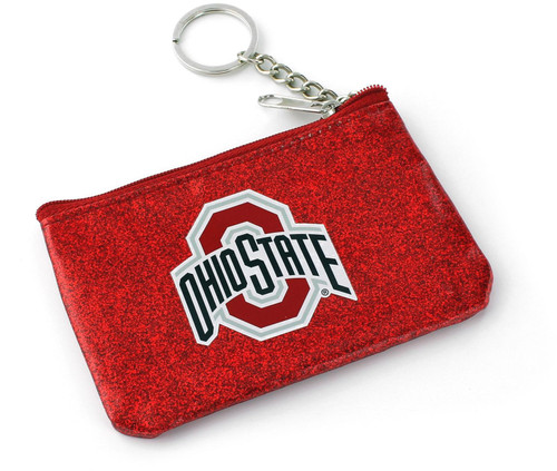 OHIO STATE (SILVER) SPARKLE COIN PURSE (OC)