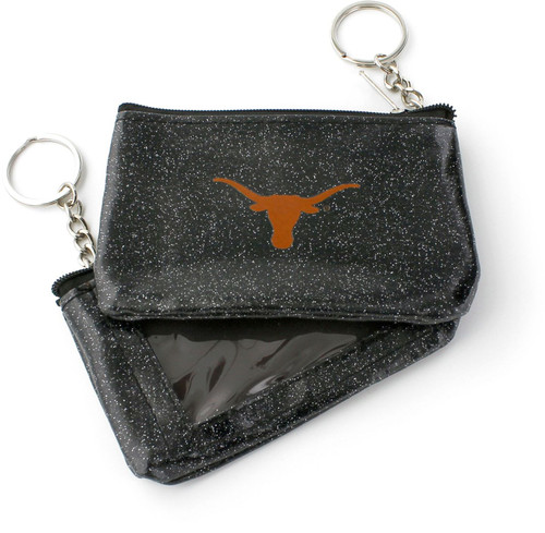 TEXAS (BLACK) SPARKLE COIN PURSE (OC)