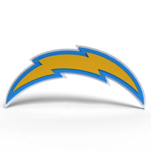 CHARGERS TEAM LOGO WALL SIGN