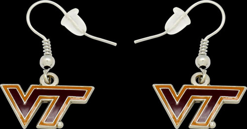 VIRGINIA TECH DANGLER EARRINGS