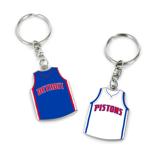 PISTONS REVERSIBLE HOME/AWAY JERSEY KEYCHAIN