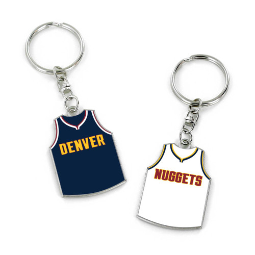 NUGGETS REVERSIBLE HOME/AWAY JERSEY KEYCHAIN