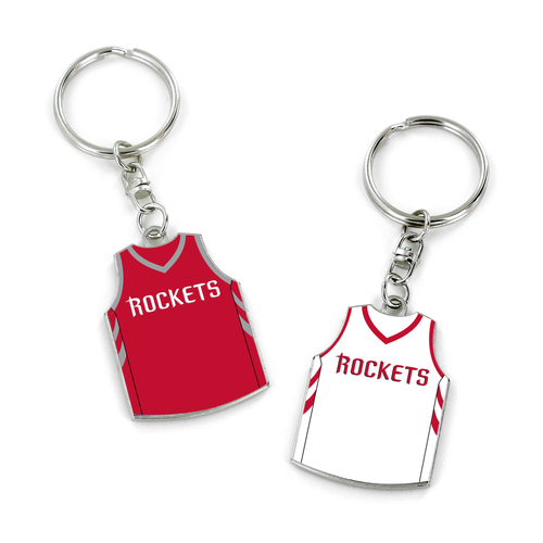 ROCKETS REVERSIBLE HOME/AWAY JERSEY KEYCHAIN