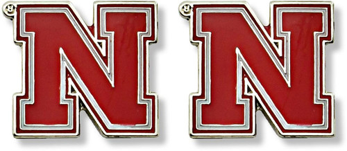 NEBRASKA TEAM POST EARRINGS