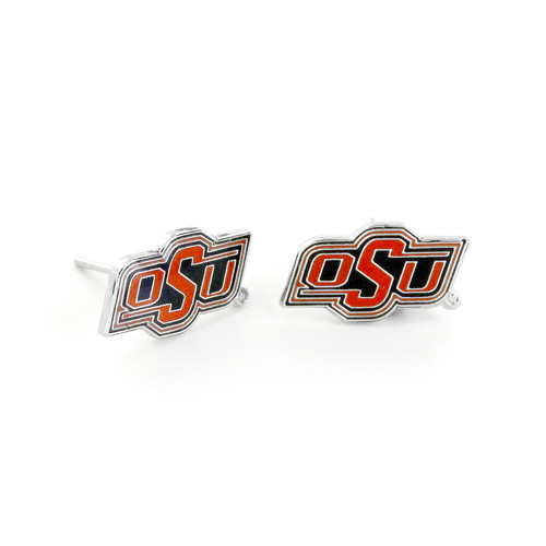 OKLAHOMA STATE TEAM POST EARRINGS