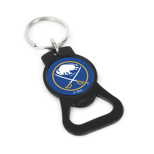 BUFFALO SABRES (BLACK) BOTTLE OPENER KEYCHAIN