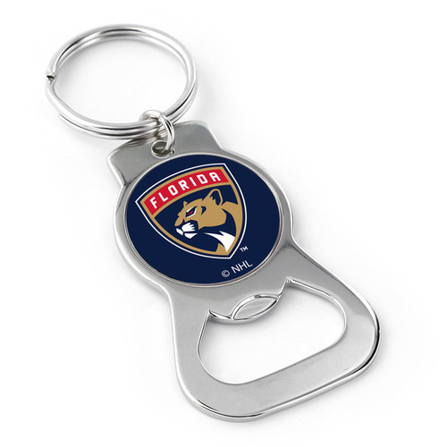 FLORIDA PANTHERS BOTTLE OPENER KEYCHAIN PRIM. LOGO