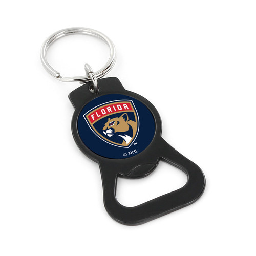 FLORIDA PANTHERS (BLACK) BOTTLE OPENER KEYCHAIN