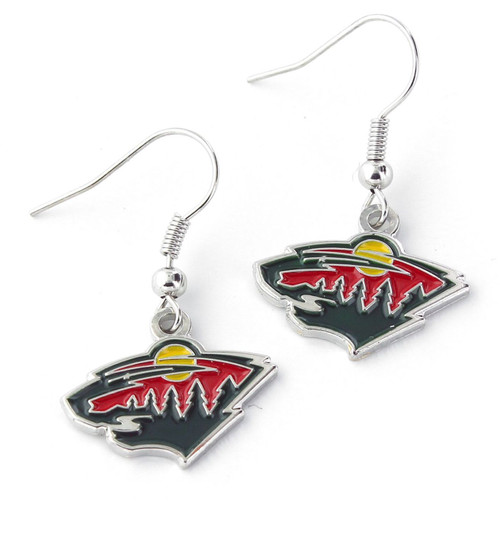 MINNESOTA WILD DANGLER EARRINGS