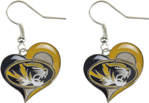 MISSOURI SWIRL HEART EARRINGS