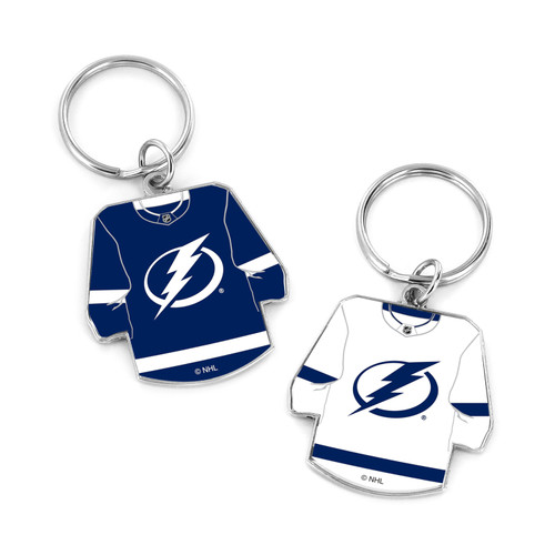 TAMPA BAY LIGHTNING REVERSIBLE HOME/AWAY JERSEY KEYCHAIN