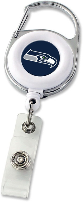 SEATTLE SEAHAWKS DELUXE CLIP BADGE REEL