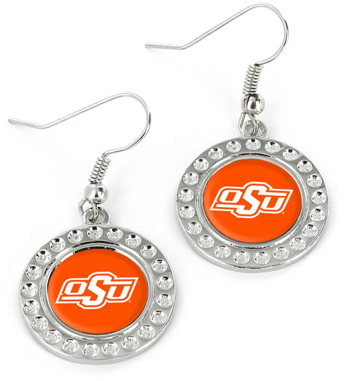 OKLAHOMA STATE DIMPLE EARRINGS (FJ-1080)