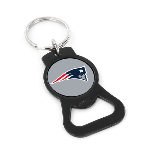 NEW ENGLAND PATRIOTS (BLACK) BOTTLE OPENER KEYCHAIN