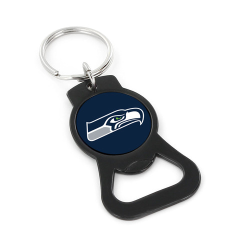 SEATTLE SEAHAWKS (BLACK) BOTTLE OPENER KEYCHAIN