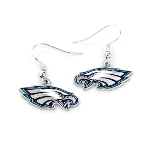 PHILADELPHIA EAGLES LOGO DANGLER EARRINGS