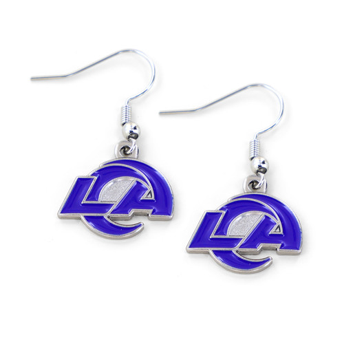 LOS ANGELES RAMS LOGO DANGLER EARRINGS