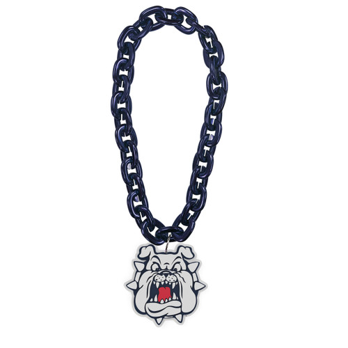 FRESNO STATE (NAVY) FACE FAN CHAIN (CO)