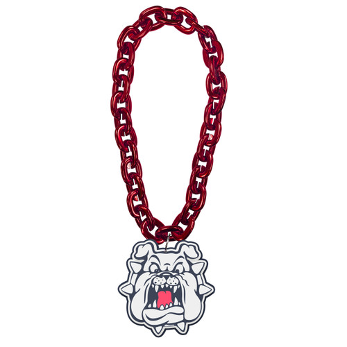 FRESNO STATE (RED) FACE FAN CHAIN (CO)