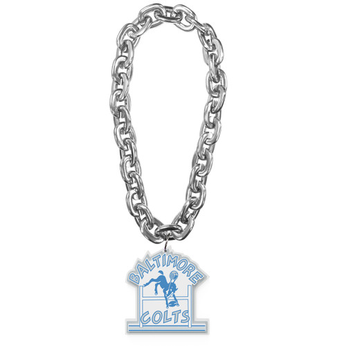 INDIANAPOLIS COLTS (SILVER) "BALT" THROWBACK FAN CHAIN