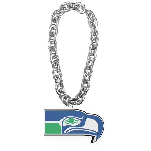 SEATTLE SEAHAWKS THROWBACK (SILVER) FAN CHAIN