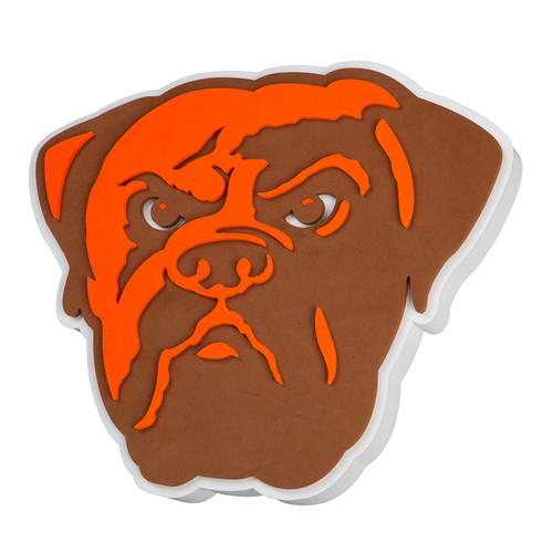 CLEVELAND BROWNS DAWG THROWBACK WALL SIGN