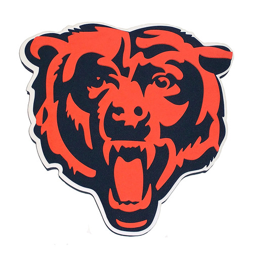 CHICAGO BEARS TEAM LOGO (BEAR HEAD) WALL SIGN