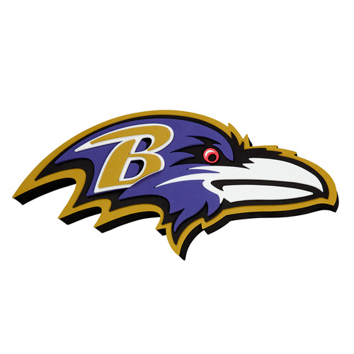 BALTIMORE RAVENS TEAM LOGO WALL SIGN