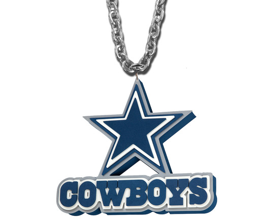 DALLAS COWBOYS (SILVER) WORDMARK SUPER FAN CHAIN