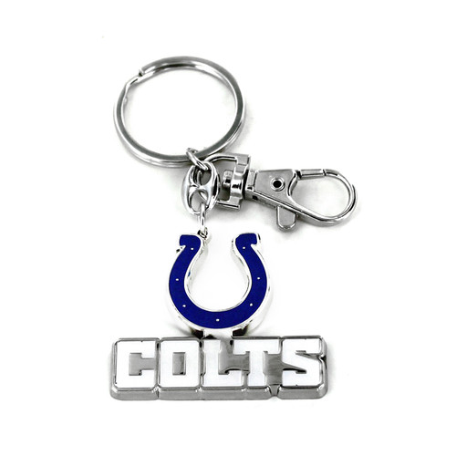 INDIANAPOLIS COLTS TEAM LOGO HEAVYWEIGHT KEYCHAIN