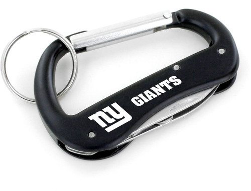 NEW YORK GIANTS CARABINER MULTI TOOL KEYCHAIN (SP)