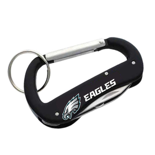 PHILADELPHIA EAGLES CARABINER MULTI TOOL KEYCHAIN (SP)