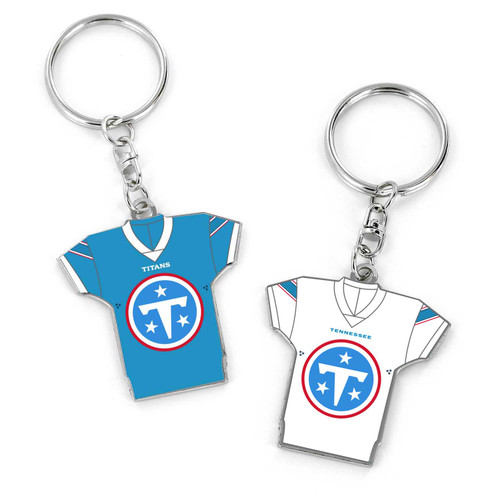 TENNESSEE TITANS REVERSIBLE HOME/AWAY JERSEY KEYCHAIN