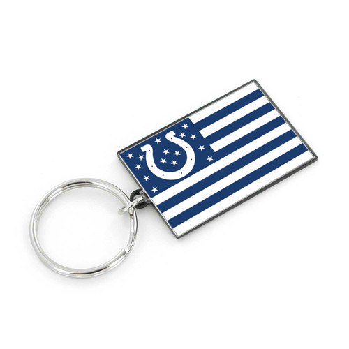 INDIANAPOLIS COLTS AMERICANA FLAG KEYCHAIN