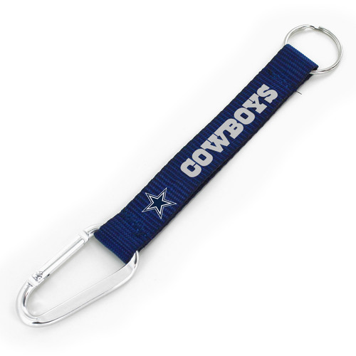 DALLAS COWBOYS (BLUE) CARABINER LANYARD KEYCHAIN