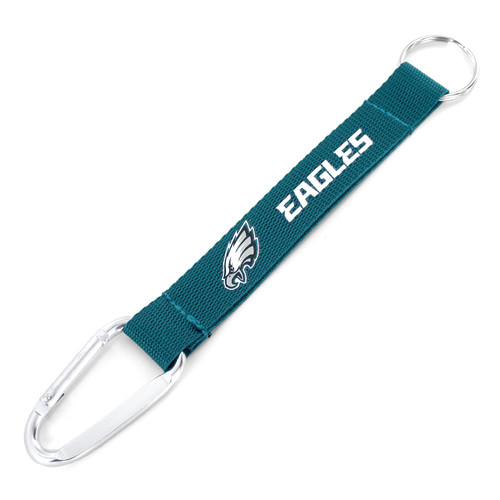 PHILADELPHIA EAGLES (GREEN) CARABINER LANYARD KEYCHAIN