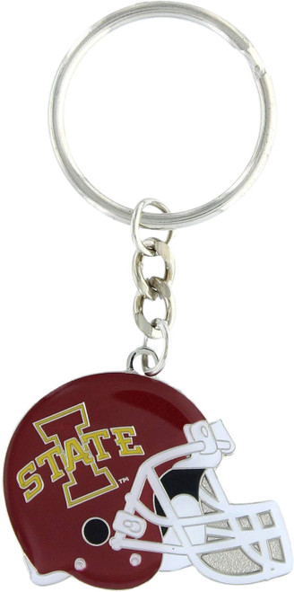 IOWA STATE HELMET ENAMEL KEYCHAIN