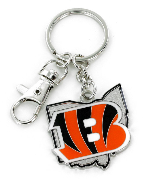 CINCINNATI BENGALS - STATE DESIGN HEAVYWEIGHT KEY CHAIN