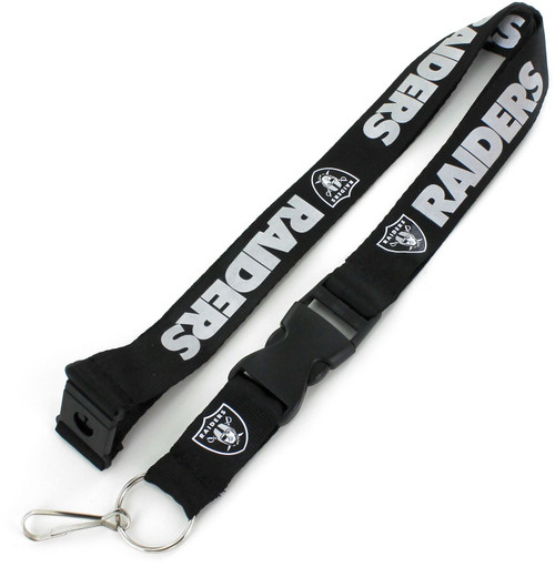 LAS VEGAS RAIDERS (BLACK) TEAM LANYARD