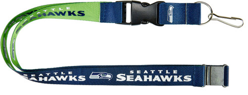 SEATTLE SEAHAWKS (LIME/BLUE) REVERSIBLE LANYARD