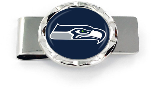 SEATTLE SEAHAWKS DIAMOND CUT MONEY CLIP