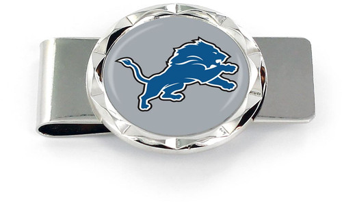 DETROIT LIONS DIAMOND CUT MONEY CLIP