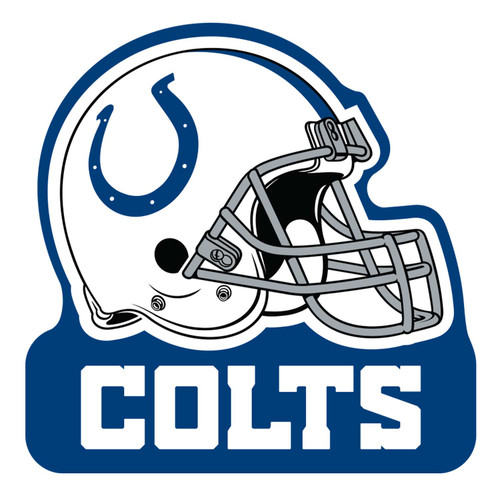 INDIANAPOLIS COLTS HELMET WORDMARK MAGNET